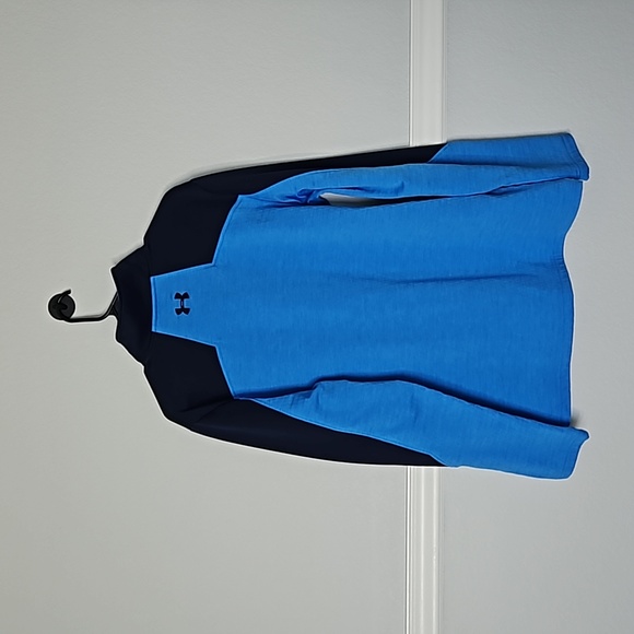 Under Armour Men's Coldgear Expanse Fitted Long Sleeve Sweater Blue L 1/4 Zip - Picture 6 of 9